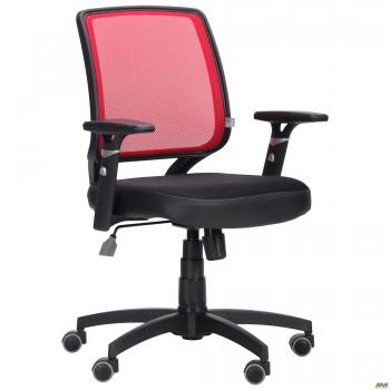 Кресло Онлайн сиденье Сетка черная/спинка Сетка красная