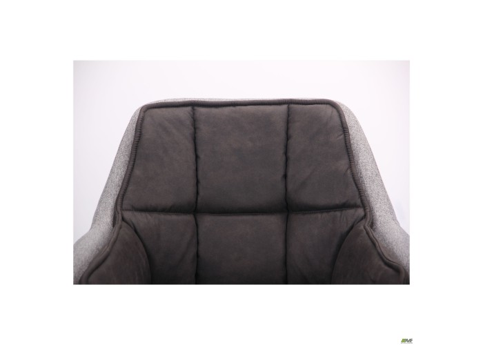 Кресло поворотное Virginia черный/cowboy базальт браун/меланж силвер  6 — купить в PORTES.UA