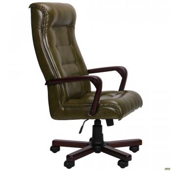 Кресло Роял Флеш вишня Мадрас Олива