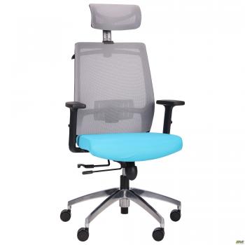 Кресло Install Black Alum Grey/ Light Blue