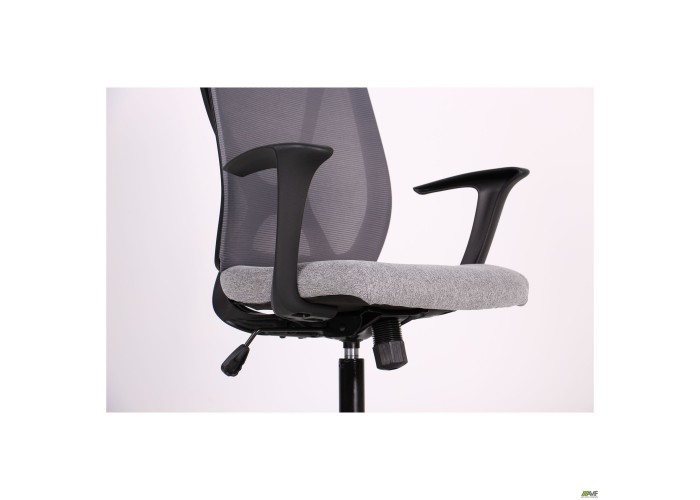  Кресло Nickel Black сиденье Сидней-20/спинка Сетка SL-16 серая  11 — купить в PORTES.UA