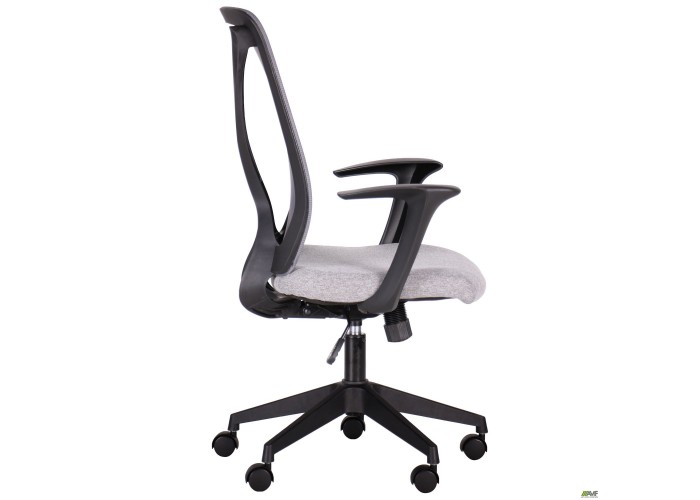  Кресло Nickel Black сиденье Сидней-20/спинка Сетка SL-16 серая  4 — купить в PORTES.UA