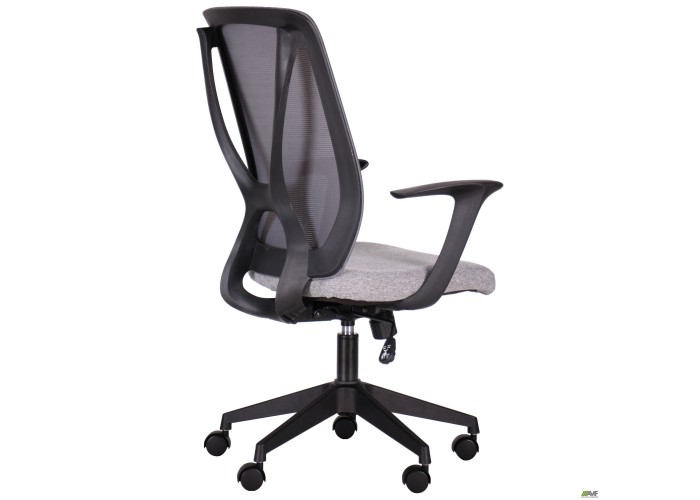  Кресло Nickel Black сиденье Сидней-20/спинка Сетка SL-16 серая  5 — купить в PORTES.UA