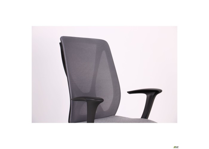  Кресло Nickel Black сиденье Сидней-20/спинка Сетка SL-16 серая  7 — купить в PORTES.UA