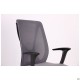Крісло Nickel Black сидіння Сідней-20/спинка Сітка SL-16 сіра
