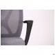 Крісло Nickel Black сидіння Сідней-20/спинка Сітка SL-16 сіра