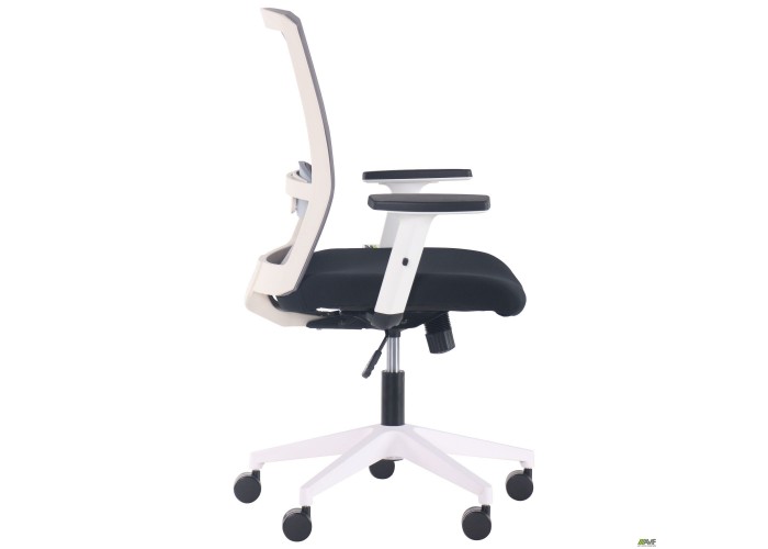  Кресло Uran White сиденье Нест-01 черная/спинка Сетка HY-109 серая  4 — купить в PORTES.UA