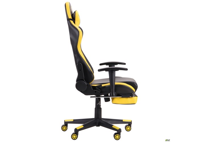  Кресло VR Racer Dexter Megatron черный/желтый  4 — купить в PORTES.UA