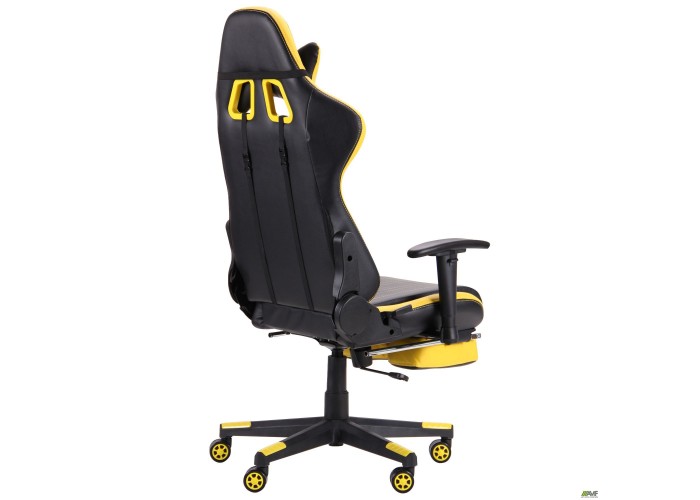 Кресло VR Racer Dexter Megatron черный/желтый  5 — купить в PORTES.UA