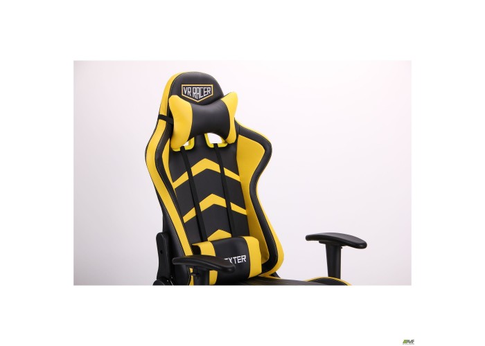  Кресло VR Racer Dexter Megatron черный/желтый  8 — купить в PORTES.UA
