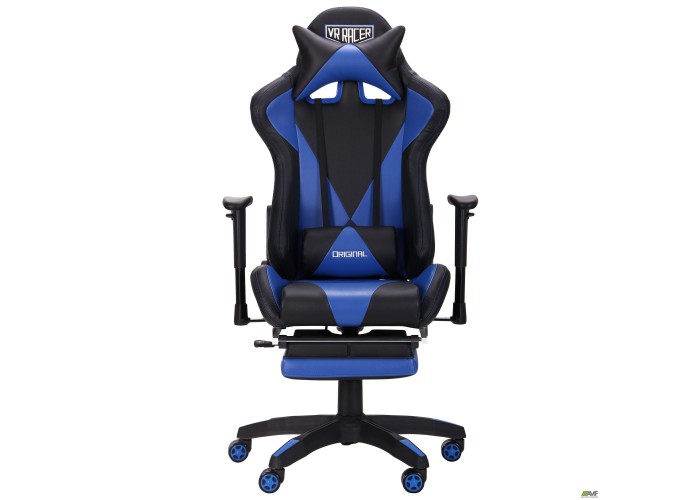  Кресло VR Racer Magnus черный/синий  4 — купить в PORTES.UA