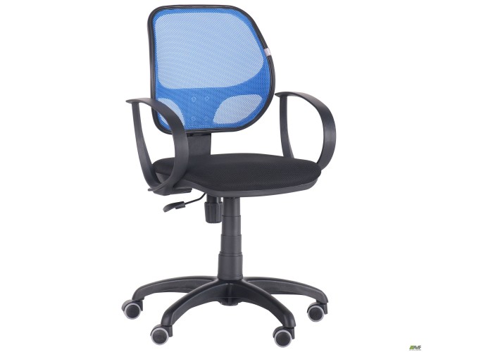  Кресло Бит/АМФ-8 сиденье Сетка черная/спинка Сетка синяя  2 — купить в PORTES.UA
