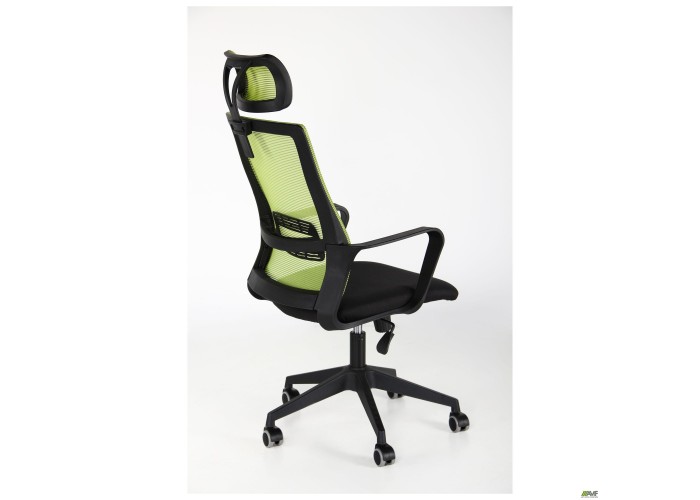  Кресло Matrix HR сиденье Саванна nova Black 19/спинка Сетка Line-05 салатовая  11 — купить в PORTES.UA