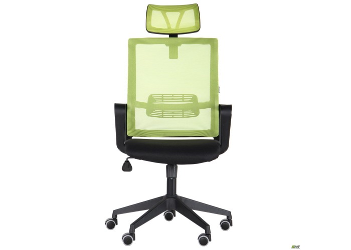  Кресло Matrix HR сиденье Саванна nova Black 19/спинка Сетка Line-05 салатовая  4 — купить в PORTES.UA