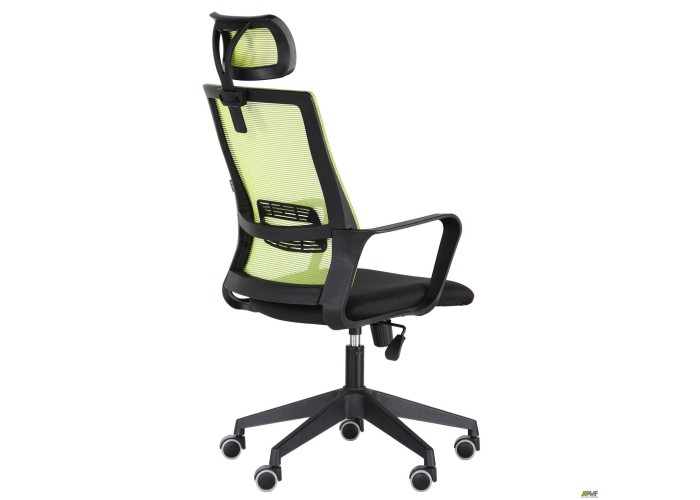  Кресло Matrix HR сиденье Саванна nova Black 19/спинка Сетка Line-05 салатовая  5 — купить в PORTES.UA
