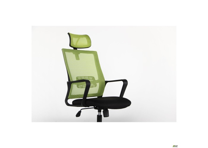  Кресло Matrix HR сиденье Саванна nova Black 19/спинка Сетка Line-05 салатовая  6 — купить в PORTES.UA