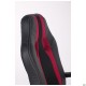 Крісло Shift Неаполь N-20/Сітка чорна, вставки Сітка червона