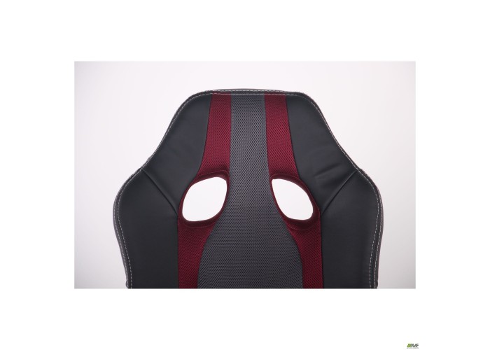  Крісло Shift Неаполь N-20/Сітка сіра, вставки Сітка бордова  7 — замовити в PORTES.UA