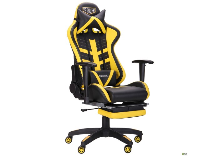  Кресло VR Racer BattleBee черный/желтый  1 — купить в PORTES.UA