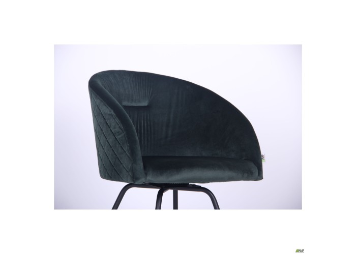  Кресло поворотное Sacramento черный/велюр темно-зеленый  6 — купить в PORTES.UA