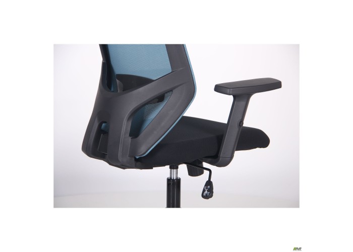  Кресло Lead Black HR сиденье Нест-01 черная/спинка Сетка SL-18 аквамарин  16 — купить в PORTES.UA