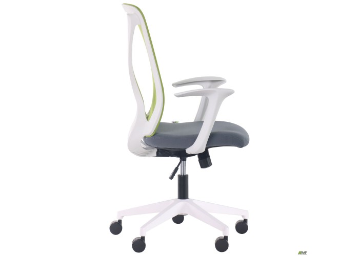  Кресло Nickel White сиденье Нест-08 серая/спинка Сетка SL-06 салатовая  4 — купить в PORTES.UA