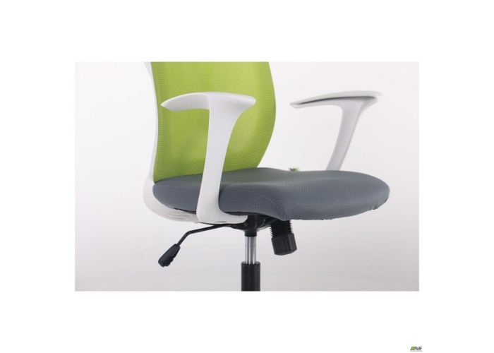  Кресло Nickel White сиденье Нест-08 серая/спинка Сетка SL-06 салатовая  10 — купить в PORTES.UA