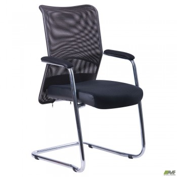 Кресло Аэро CF хром сиденье сетка Черная, Неаполь N-20/Спинка сетка черная