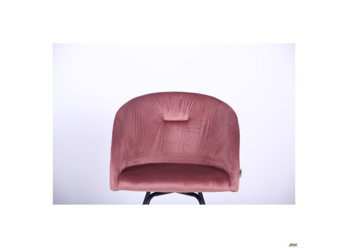  Кресло поворотное Sacramento черный/велюр розовый антик  7 — купить в PORTES.UA
