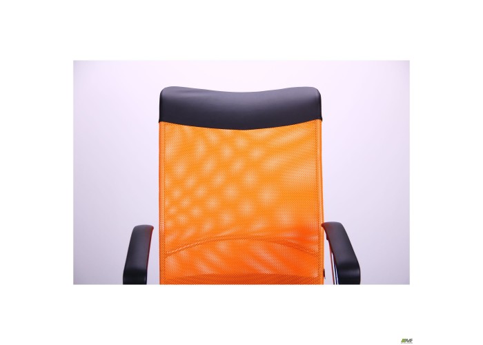  Крісло АЕРО HB Line Color сидіння Сітка чорна,Неаполь N-20/спинка Сітка помаранчева, вст.Неаполь N-20  8 — замовити в PORTES.UA