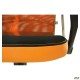 Крісло АЕРО HB сидіння Сітка чорна, боковини Zeus 045 Orange / спинка Сітка оранж-Skyline