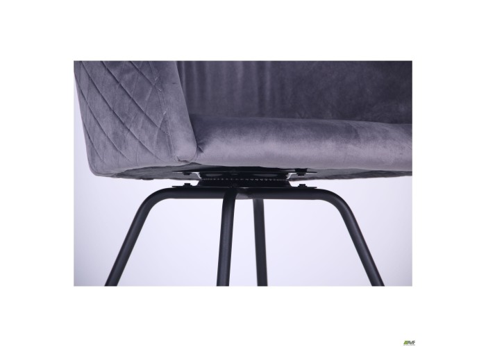  Кресло поворотное Sacramento черный/велюр серый  14 — купить в PORTES.UA
