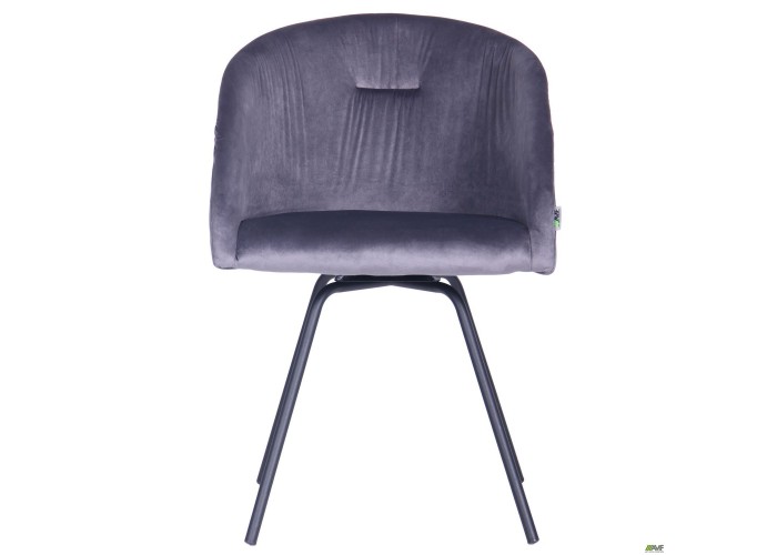  Кресло поворотное Sacramento черный/велюр серый  3 — купить в PORTES.UA
