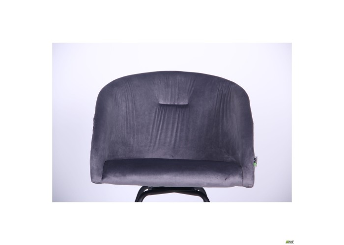  Кресло поворотное Sacramento черный/велюр серый  6 — купить в PORTES.UA