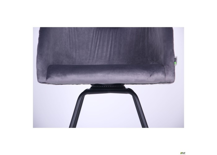 Кресло поворотное Sacramento черный/велюр серый  8 — купить в PORTES.UA