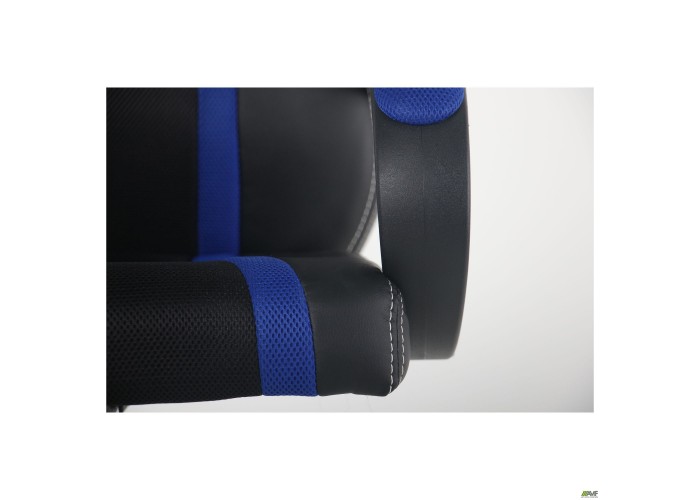  Крісло Shift Неаполь N-20/Сітка чорна, вставки Сітка синя  10 — замовити в PORTES.UA