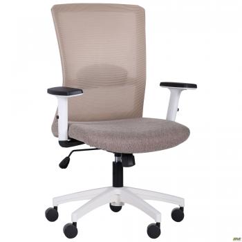 Кресло Uran White сиденье Сидней-09/спинка Сетка SL-02 беж