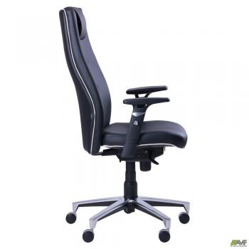 Кресло Элеганс НВ Неаполь-20 (черный), кант Неаполь-50 (белый)