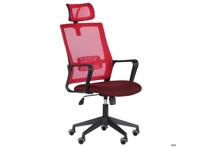  Кресло Matrix HR сиденье А-31/спинка Сетка красная  1 — купить в PORTES.UA