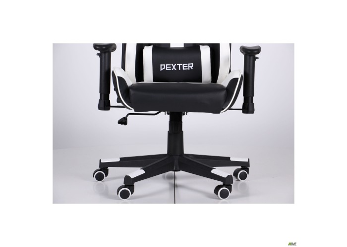  Кресло VR Racer Dexter Laser черный/белый  16 — купить в PORTES.UA