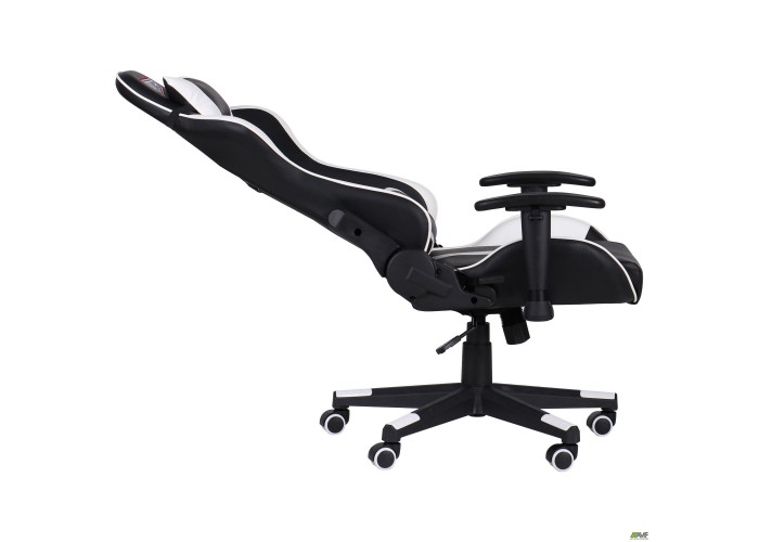  Кресло VR Racer Dexter Laser черный/белый  6 — купить в PORTES.UA
