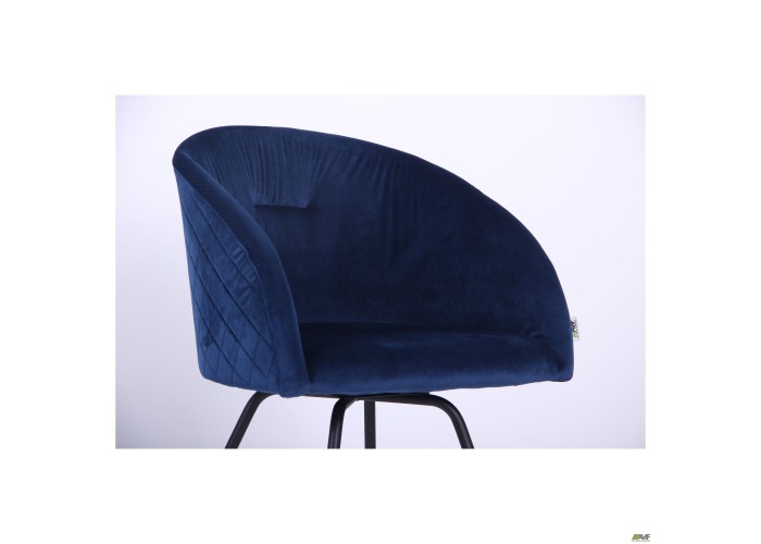  Кресло поворотное Sacramento черный/велюр темно-синий  6 — купить в PORTES.UA