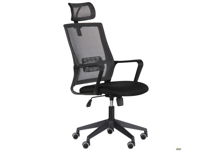  Кресло Matrix HR сиденье Саванна nova Black 19/спинка Сетка Line-08 серая  2 — купить в PORTES.UA