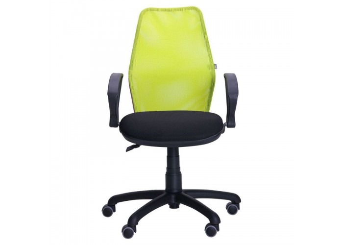  Кресло Oxi/АМФ-4 сиденье Сетка черная/спинка Сетка лайм  3 — купить в PORTES.UA
