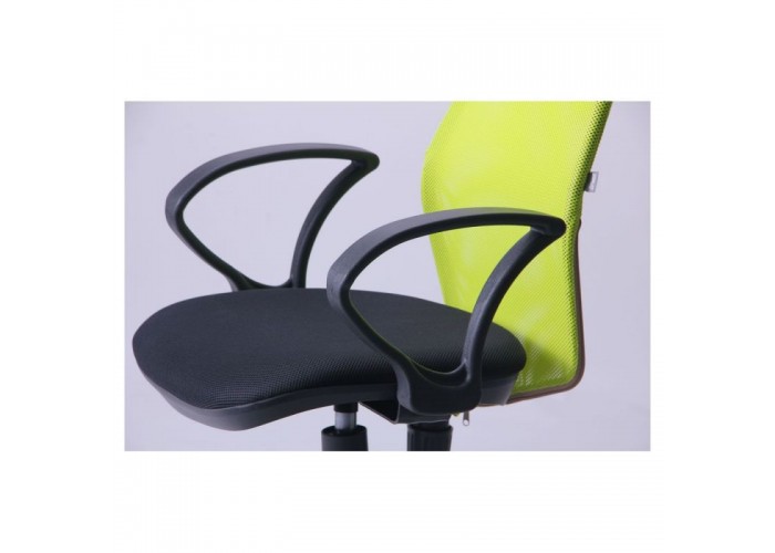  Кресло Oxi/АМФ-4 сиденье Сетка черная/спинка Сетка лайм  5 — купить в PORTES.UA