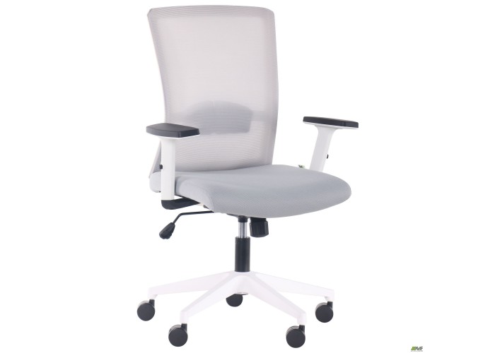  Кресло Uran White сиденье Нест-19 св.серая/спинка Сетка SL-01 св.серая  2 — купить в PORTES.UA