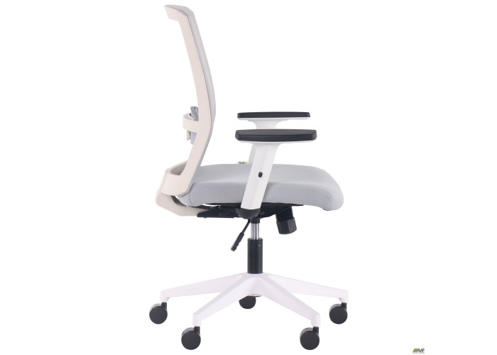  Кресло Uran White сиденье Нест-19 св.серая/спинка Сетка SL-01 св.серая  4 — купить в PORTES.UA