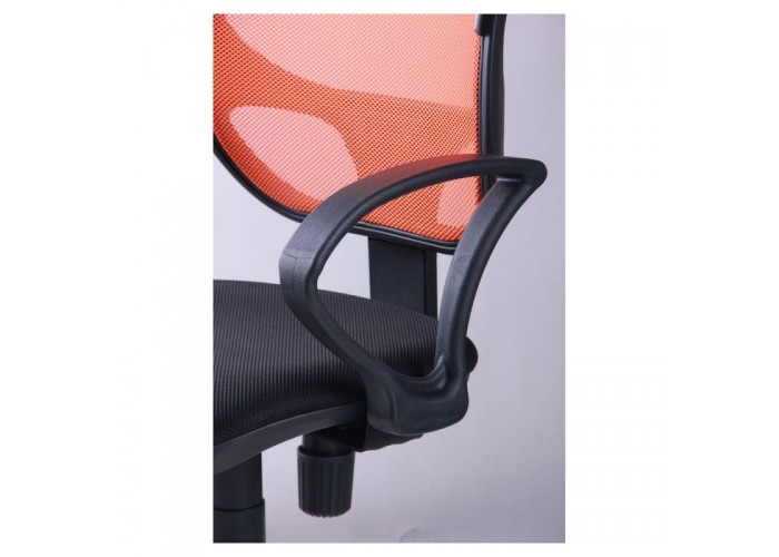  Кресло Байт/АМФ-4 сиденье Сетка черная/спинка Сетка оранжевая  6 — купить в PORTES.UA