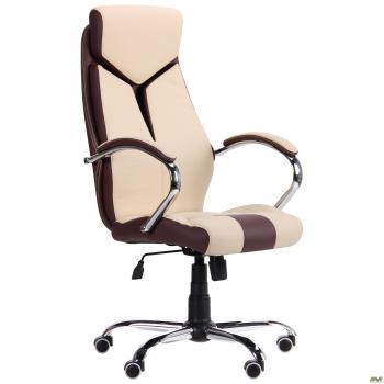 Кресло Прайм Хром Неаполь N-32 вставка Неаполь N-17 перфорир.