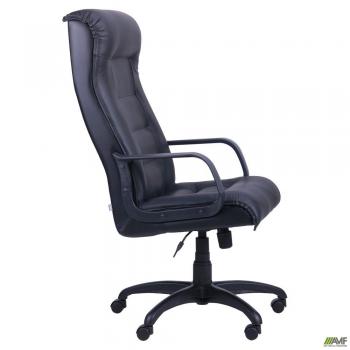 Кресло Роял Пластик Кожа Сплит черная
